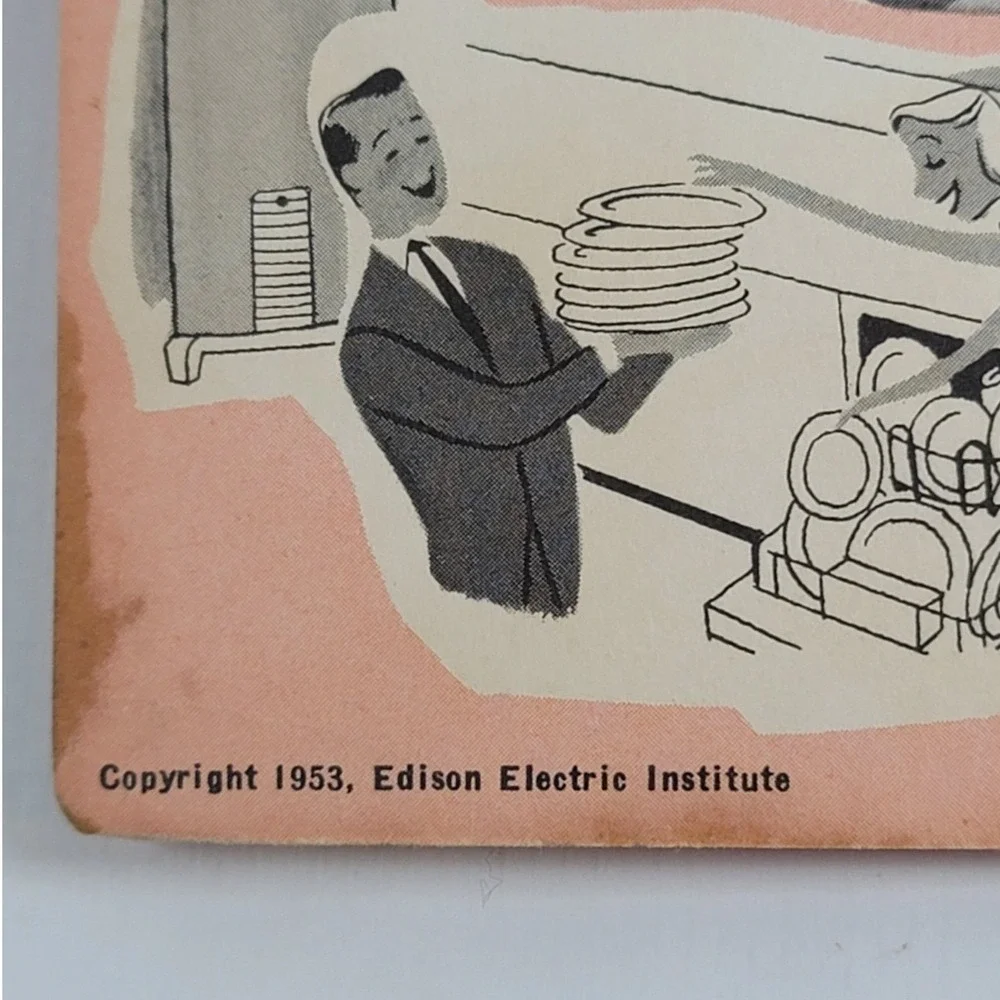 Vintage 1953 The New Cooks Cook Book Edison Electric Institute MCM Illustrations